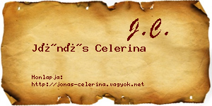 Jónás Celerina névjegykártya